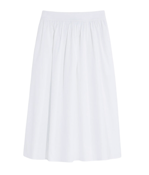 Poplin Midi Skirt